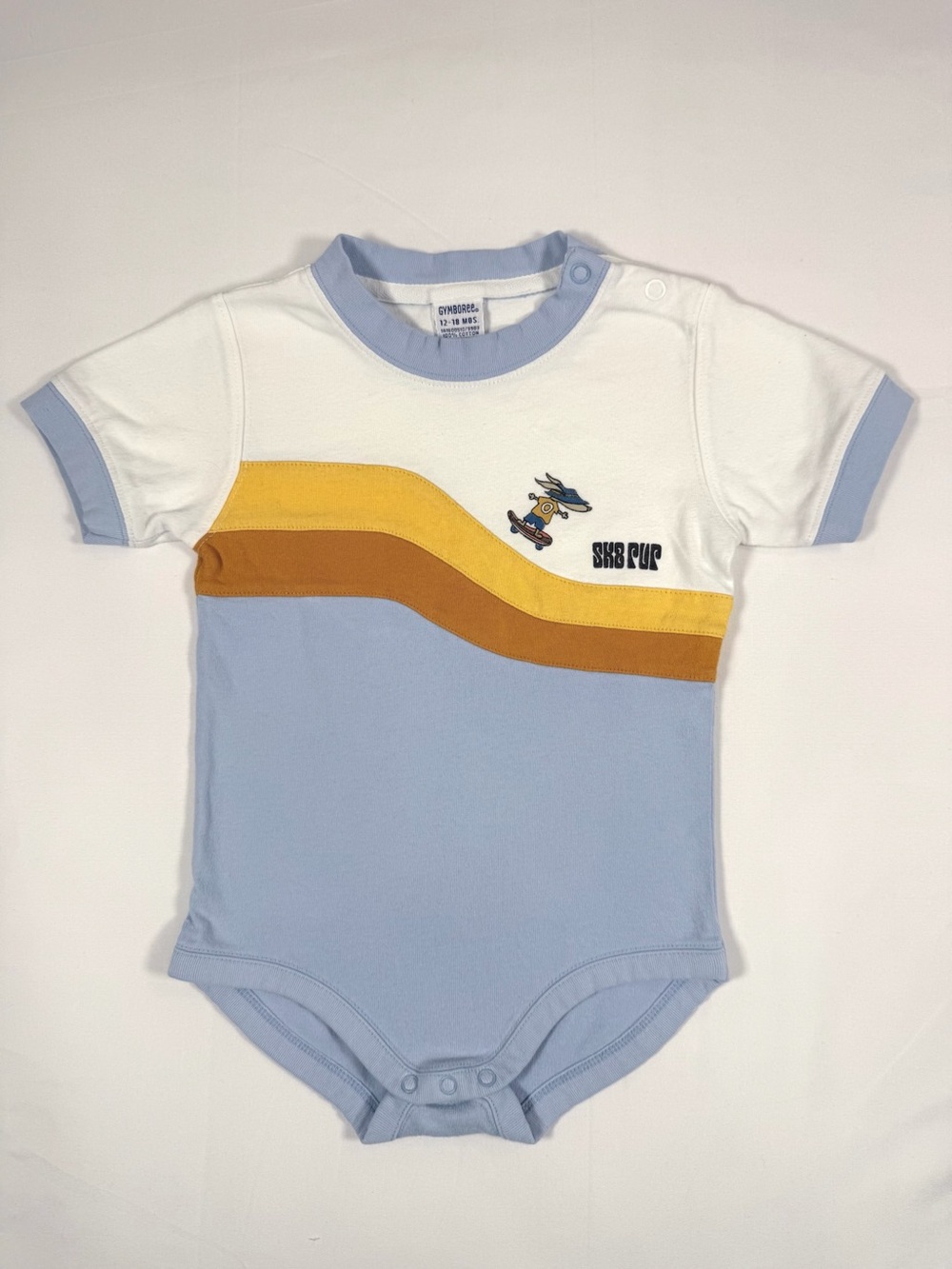 VINTAGE GYMBOREE 2003 Sk8 R Us Bodysuit Onesie 12-18M Discontinued Hard To Find